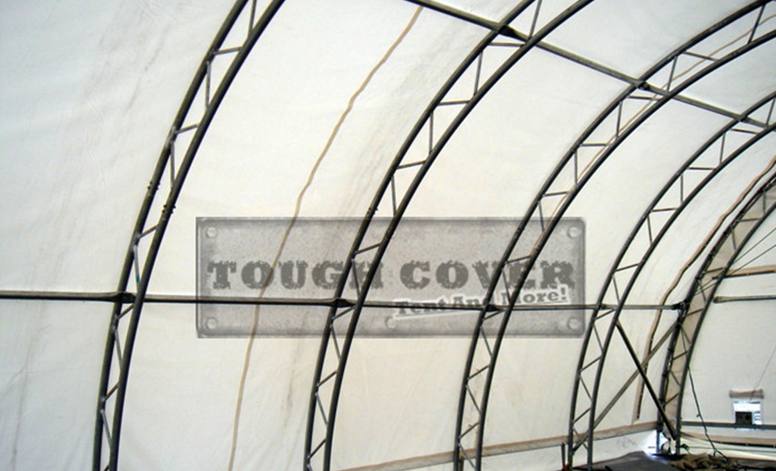 Dome double truss fabric building