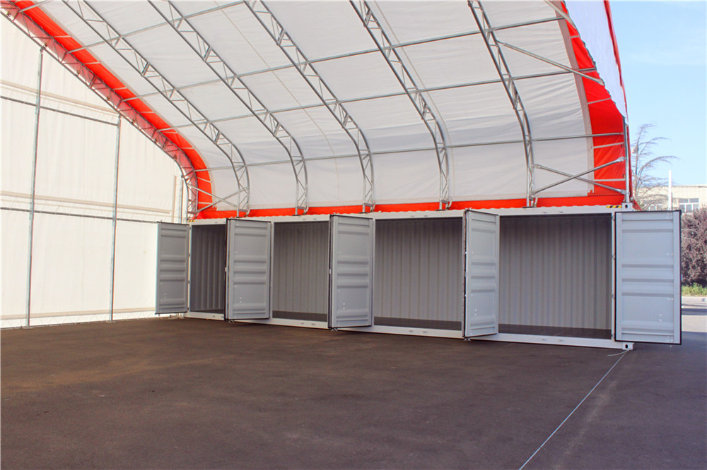 50xx40 feet canopy between shipping containers